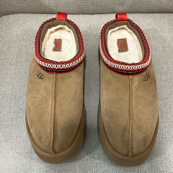 UGG® Tazz Suede Platform Slipper Clogs
Chestnut Size 10 - Picture 6 of 12